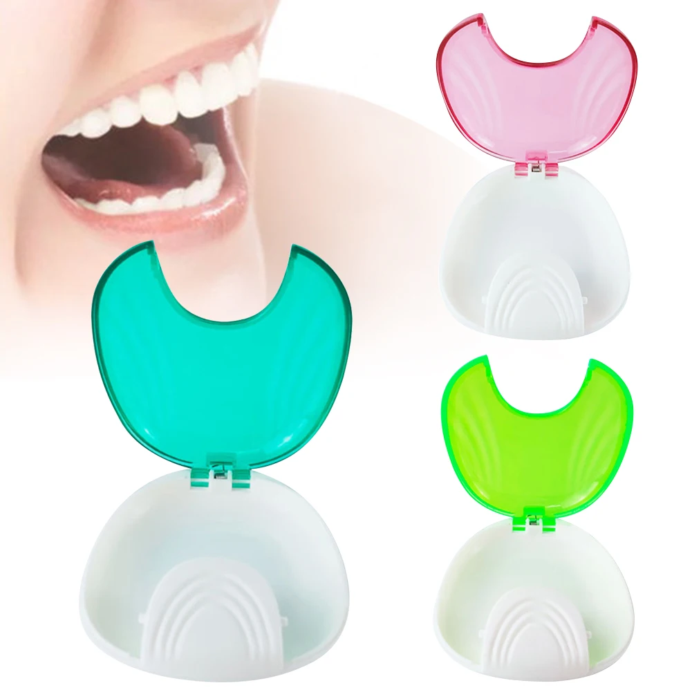 

Orthodontic Oral Care False Teeth Tool Orthodontic Retainers Case Portable Aligners False Teeth and Braces Storage Case