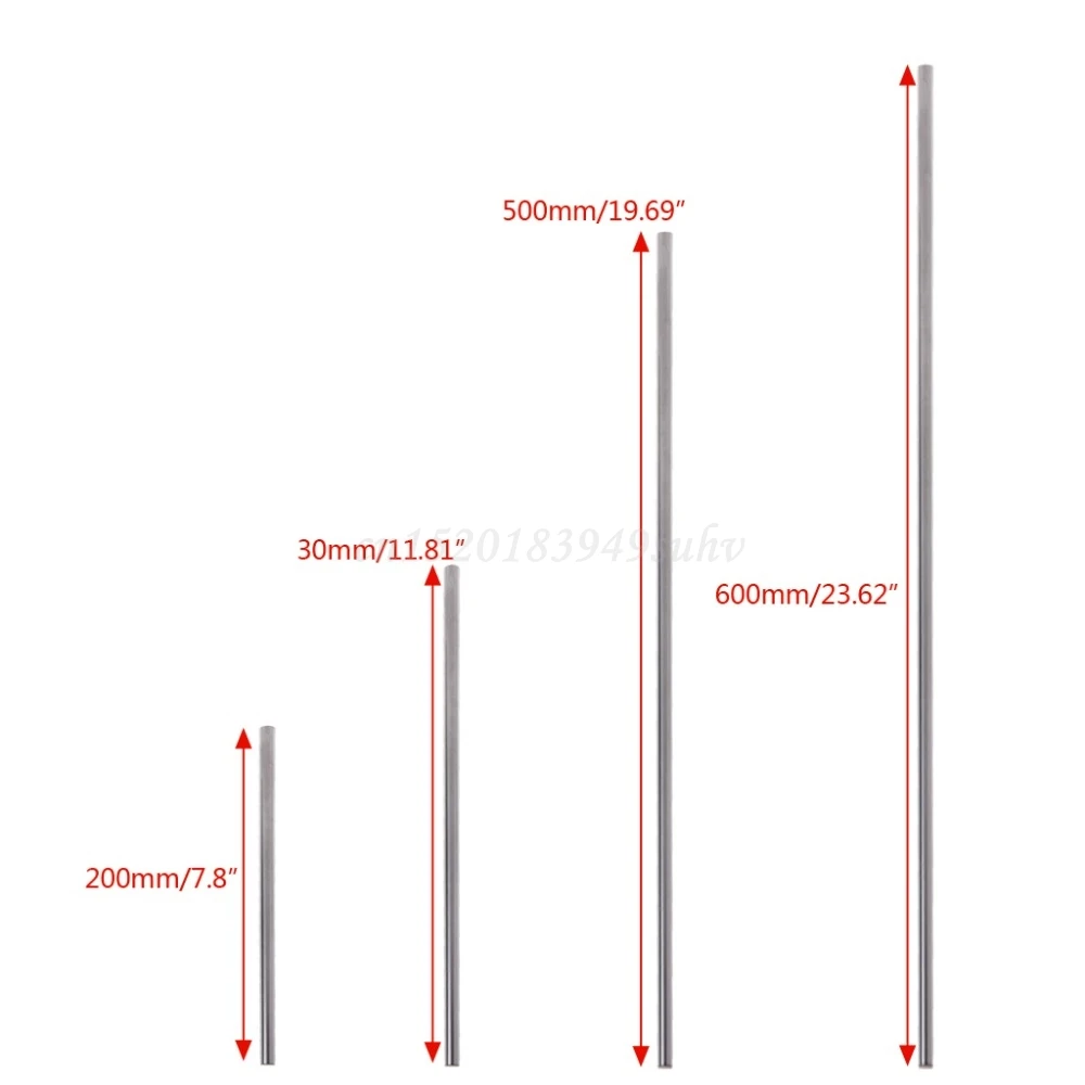 Оптическая ось OD 8 мм цилиндрическая линейный вал хром 200/300/500/600 для 3D принтера с