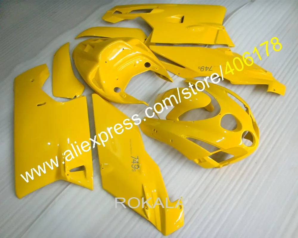 

Motorcycles Fit For Ducati 749 999 749s 03 04 ABS Fairing 2003 2004 Full Yellow Fairings (Injection Molding)