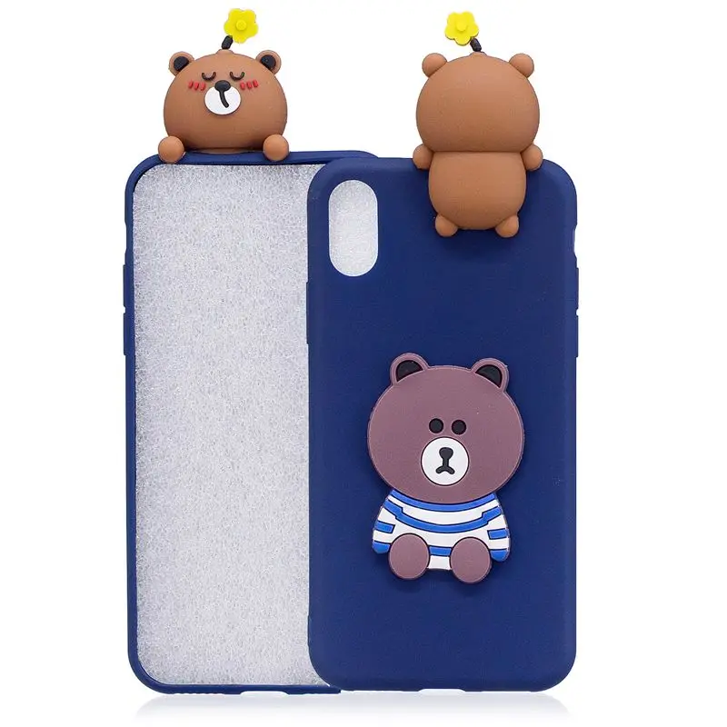 2 Для Coque iPhone X iPhone 5 5S se чехол 3D панда кактус силиконовый чехол для Funda iPhone 6 6S 7 8 Plus XR XS Max чехол etui - Цвет: 2