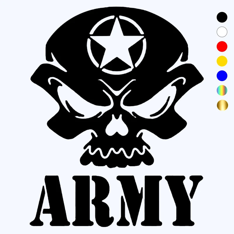 

CK20048# Army Skull funny vinyl car sticker waterproof car decal stickers on car truck bumper rear window