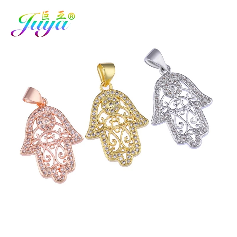 Juya DIY Ювелирные компоненты золото/серебро/розовое золото медальон сердце ключ Подвески и кулоны, аксессуары для женщин модные ювелирные изделия