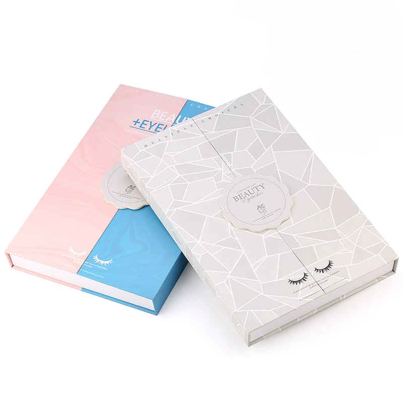 

Full Strip Eyelash Display Book Eye Lashes Sample Packaging Storage Paper Case