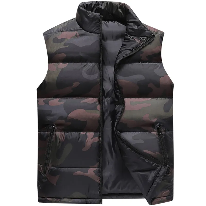 

Camouflage Vest Men Waistcoat Men Winter Sleeveless Jacket Man Atumn Windbreak Casual Vests Slim Fit Brand Clothing Plus siz 6XL