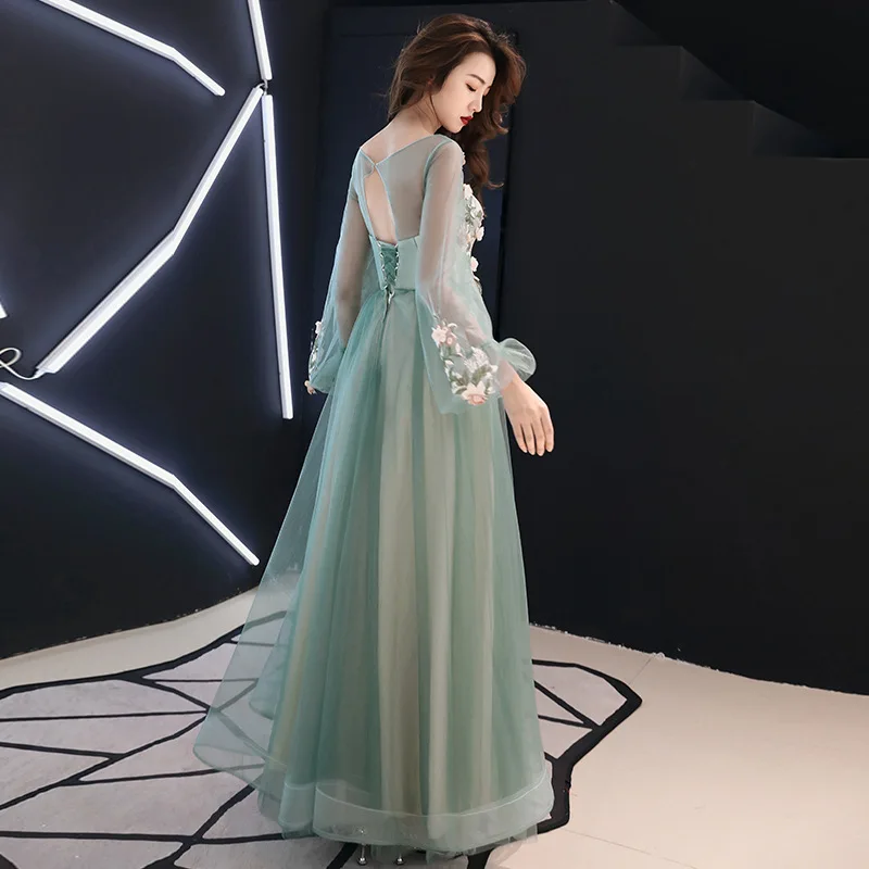 Новое поступление женское вечернее длинное платье элегантное Открытое размера