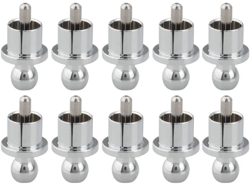 

10pcs Rhodium Plated RCA Cap Plug Short-Circuit Socket Phono Connector RCA Shielding jack socket protect cover caps