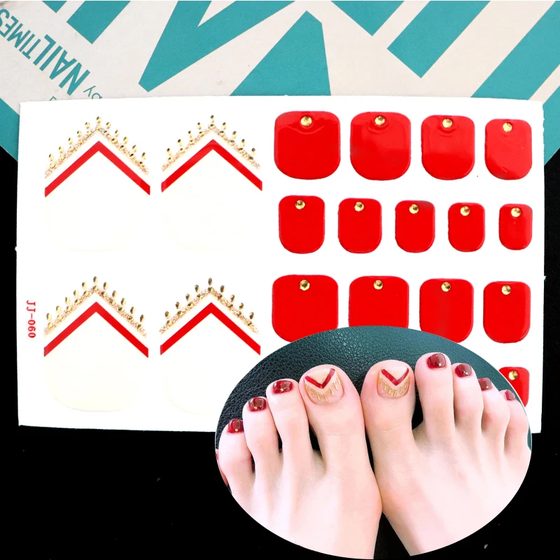 22 наконечника/лист экологически чистые стикеры на ногти профессиональные