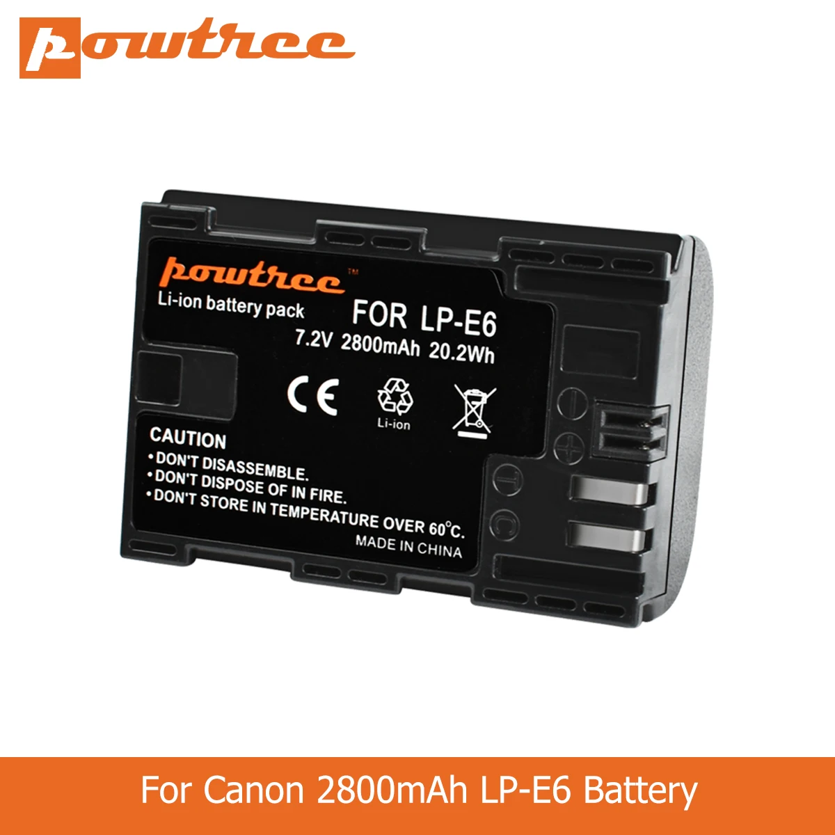 POWTREE 2800 мА/ч 7 2 V LP E6 LPE6 Камера Батарея для Canon 5D Mark II III 7D 60D EOS 80D 70D 6D canon Аксессуары