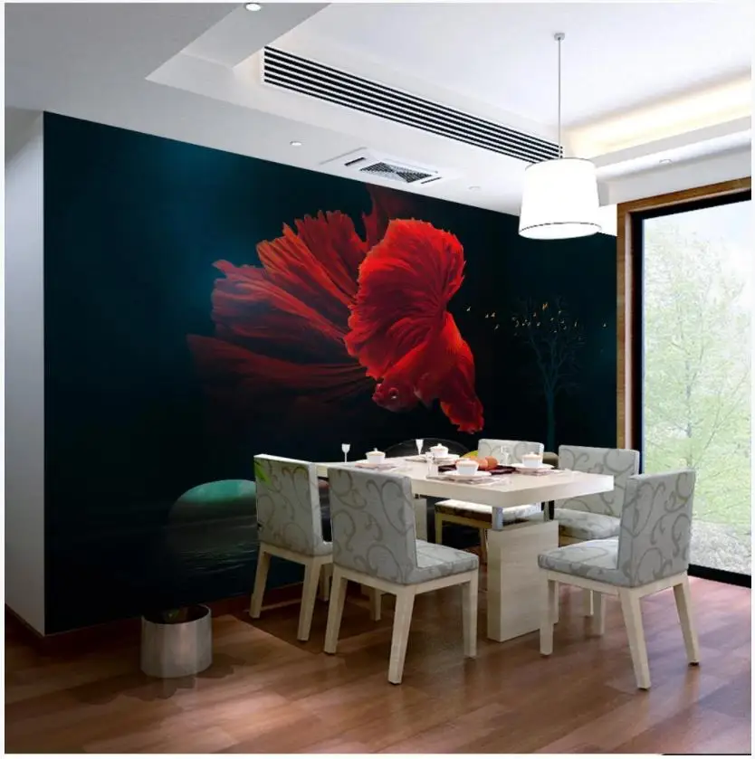 Пользовательские фото обои 3d Настенные Современные Стильные 3D твердые цветы