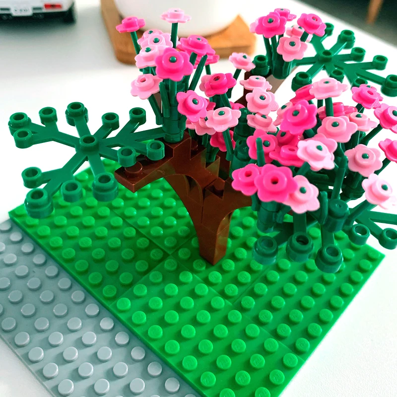 MOC Сакура дом на дереве совместим с Legoeds серии 21318 строительные блоки кирпичи