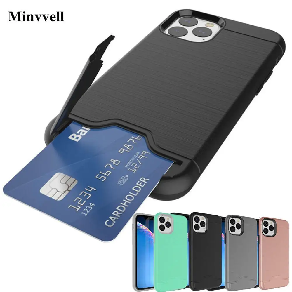 Резиновый чехол для iPhone SE 2020 2 11Pro MAX защитный 11 Pro 2019 5 8 6 1 со слотом карты|Бамперы| |