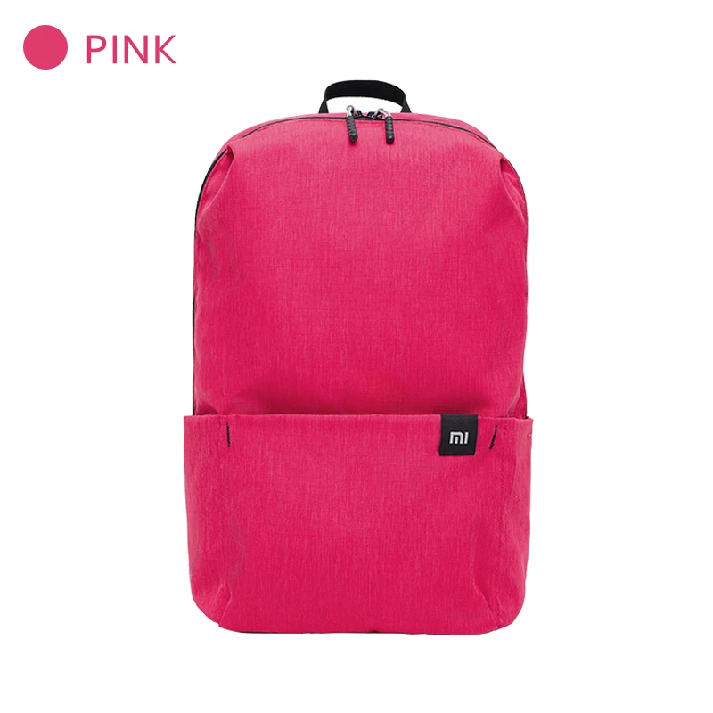 Pink Xiaomi официальный 10L рюкзак сумка водонепроницаемый 10 цветов досуг спорт маленький размер нагрудный пакет сумки унисекс для мужчин женщин и детей - Цвет: Pink