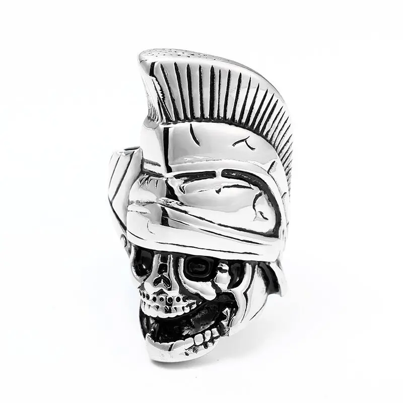 Кольцо мужское в стиле панк из нержавеющей стали с пиратским покрытием - купить