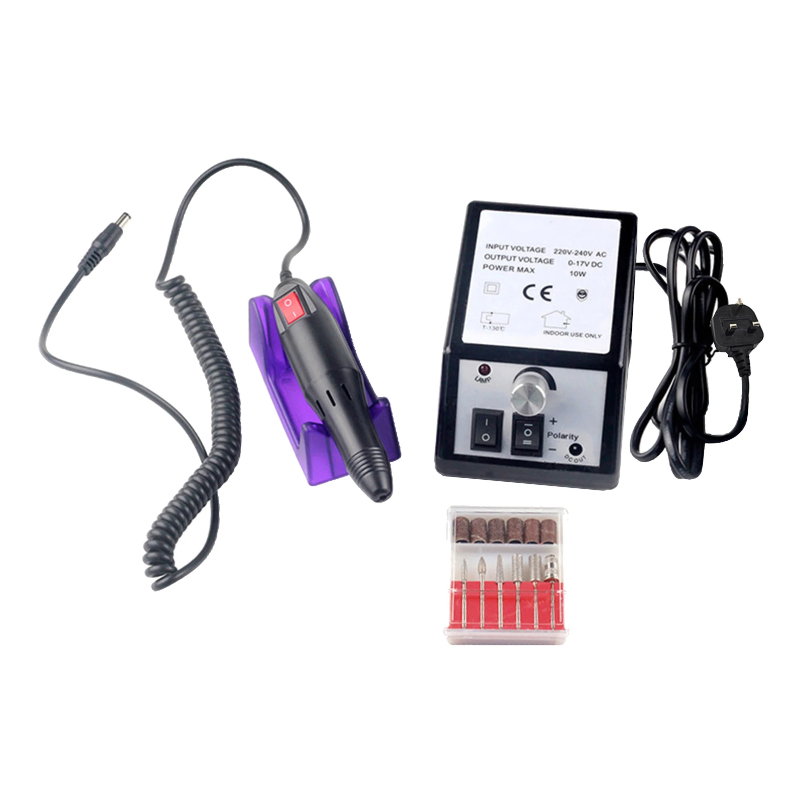 

Pro Electric Nail Drill 20,000 RPM Manicure Grinder Tools for Acrylic Nails with Nail Drill Bits Set
