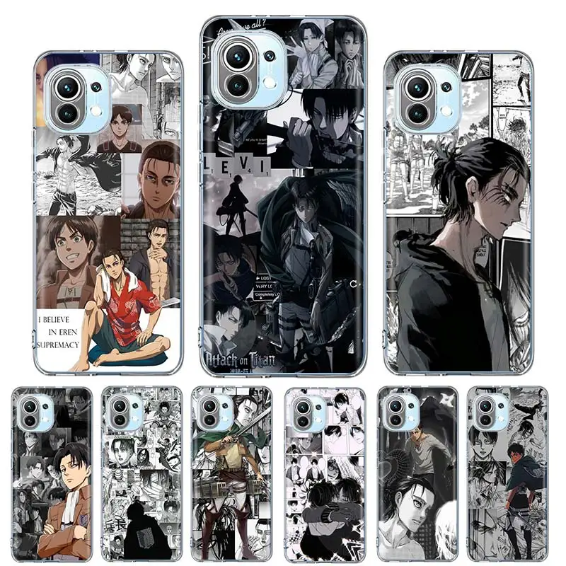 

Japanese Anime Attack On Titan Case Funda For Xiaomi Mi Note 10 Lite 11 Ultra 9T 10T Pro 10S Poco X3 NFC F2 F3 M2 A3 Cover Coque