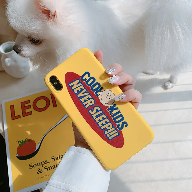 

Cool Phone Case For iPhone 12 11 Pro XS MAX 7 XR X 8 6 Plus Soft Yellow Cover Fundas