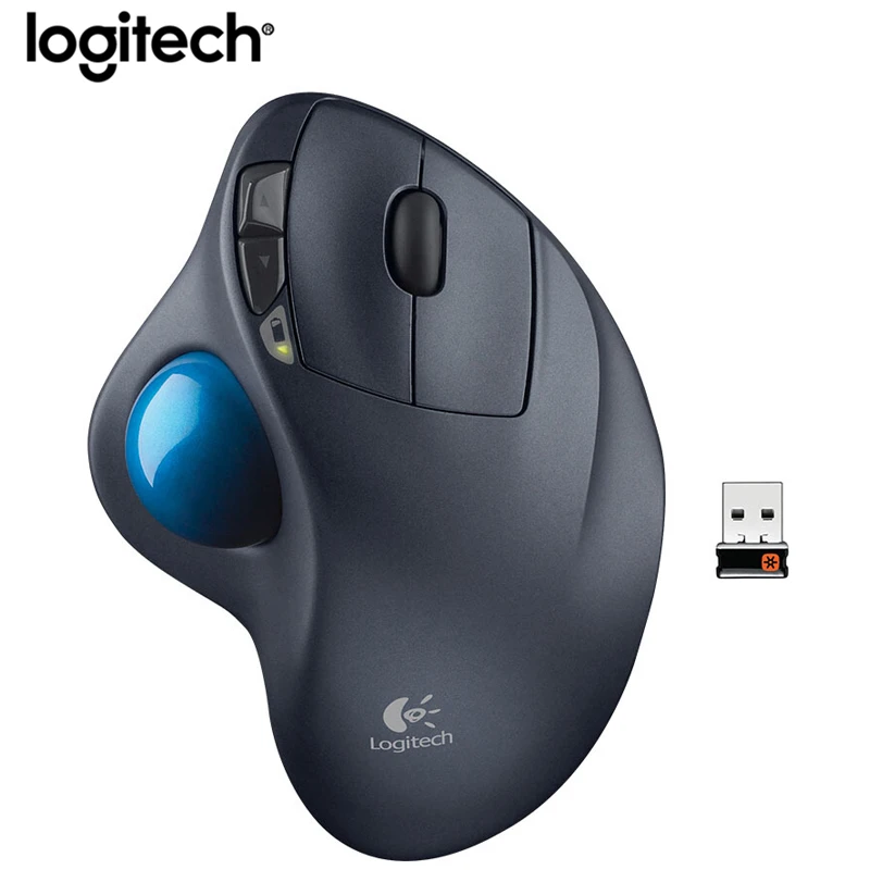 Мышь Logitech M570 Беспроводная оптическая эргономичная 2 4 ГГц 1000DPI | Компьютеры и офис
