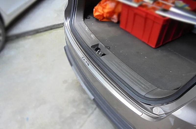 Ix35 защитная накладка на заднюю Отделка багажника крышкой порог заднего дверной