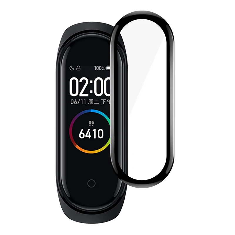 3D Защитная пленка для экрана Xiaomi mi band 5 ремешок Mi band5 умные часы Miband полностью