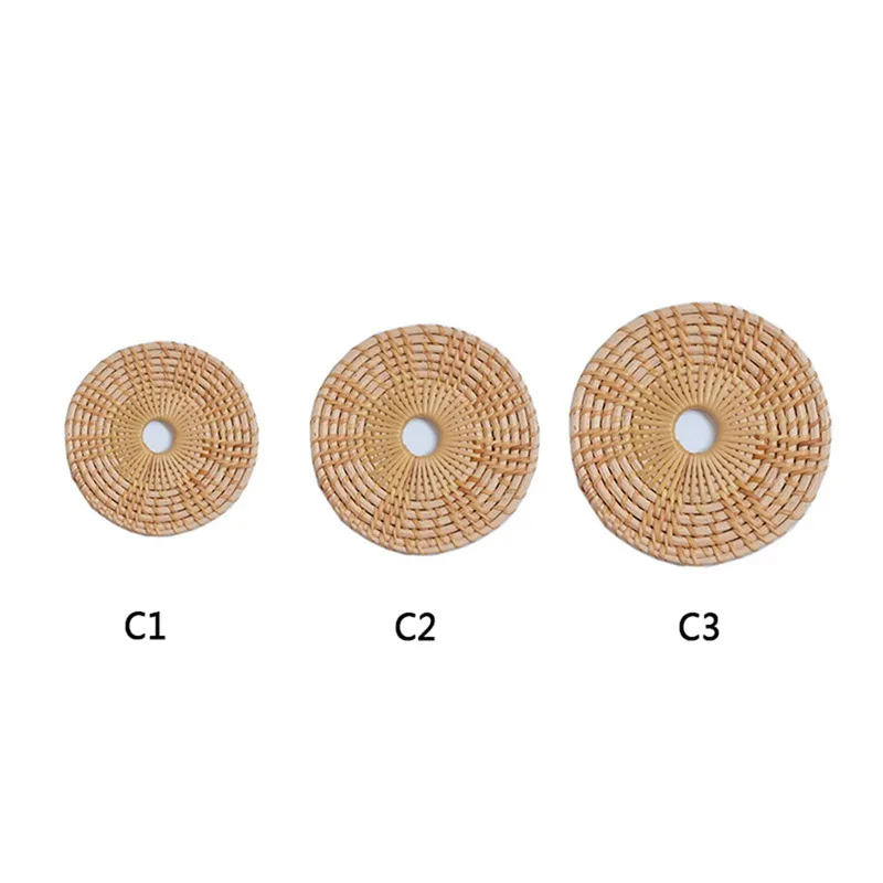 

New Rattan Woven Coaster Table Insulation Plates Shooting Props Japanese Home Decoration Furnishing Anti-scalding Mat #Q