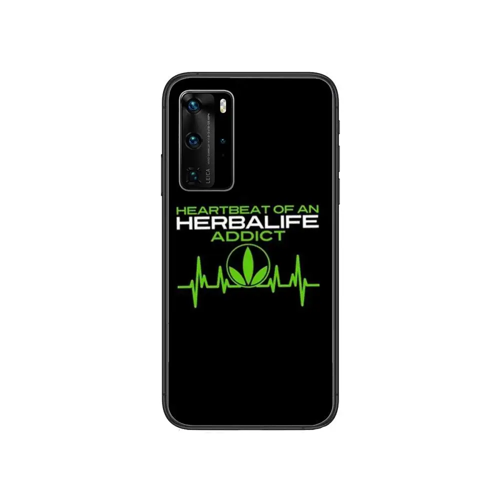 

Herbalife Phone Case Rubber for Phone Case For Huawei P 40 30 20 10 9 8 Lite E Pro Plus Black Etui Coque Painting Hoesjes comic
