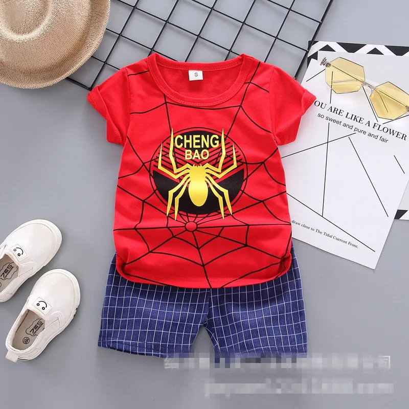 Комплекты детской одежды Новинка лета 2019 футболка с короткими рукавами и