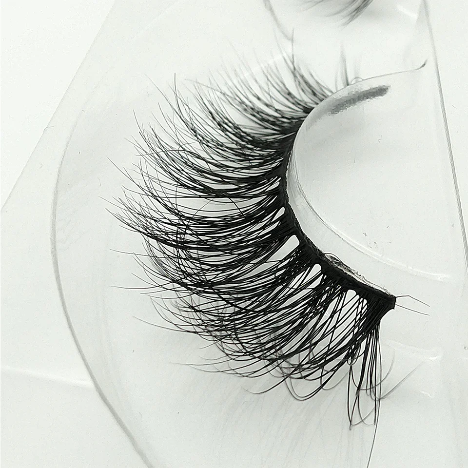 100% норковые накладные ресницы 3D пушистые натуральные для наращивания