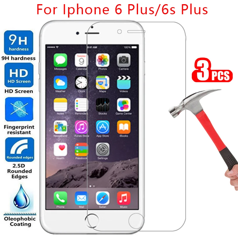 

protective tempered glass for iphone 6 s 6s s6 plus screen protector on i phone 6plus 6splus film aphone iphon iphoe iphne ipone