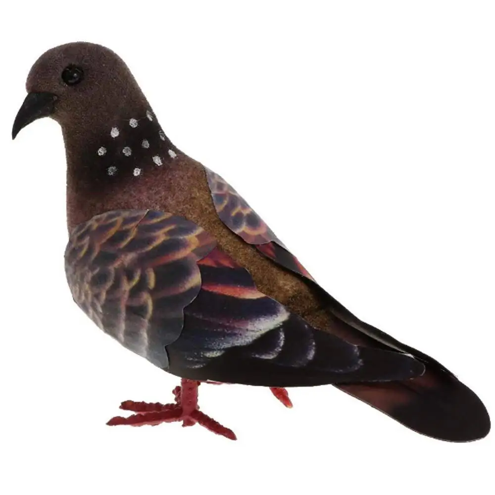 Искусственные Птицы голубей в перьях модели садовые украшения миниатюрные