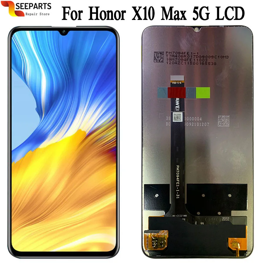 

Original New For Huawei Honor X10 Max 5G LCD DIsplay Touch Screen Digitizer Assembly Replacement For Honor X10 5G KKG-AN00
