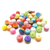 50pcs 8mm round color resin striped beads for jewelry making diy bracelet necklace accessories 3a a