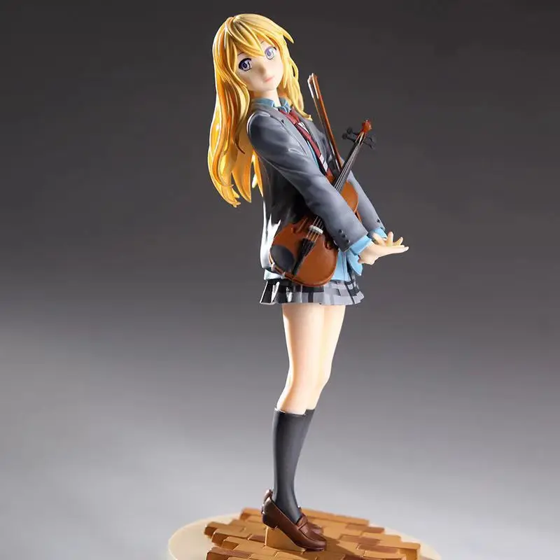 

Kawaii Your Lie In April Japan Anime Action Figure PVC Toys 20cm Cute Violin Miyazono Kaori Sexy Dolls Room Decor Gift for Boys