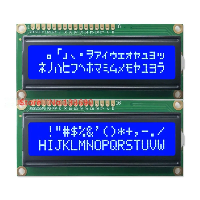 5 шт./лот 16X2 16*2 1602 Модуль ЖК дисплея LCM подсветка синий белый для spi или