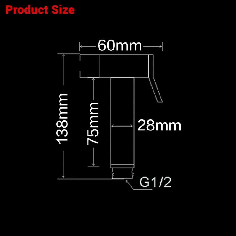 Vidric Bagnolux оптовая продажа премиум Душ Туалет Спрей Портативный Золотой Биде