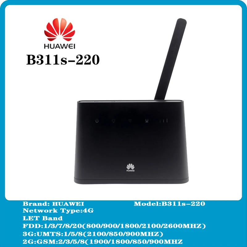 Huawei B311 wifi 4g router hotspot b311s-220 wireless 3g router with external antenna lte routers rj45 CPE car pk b890 e5172