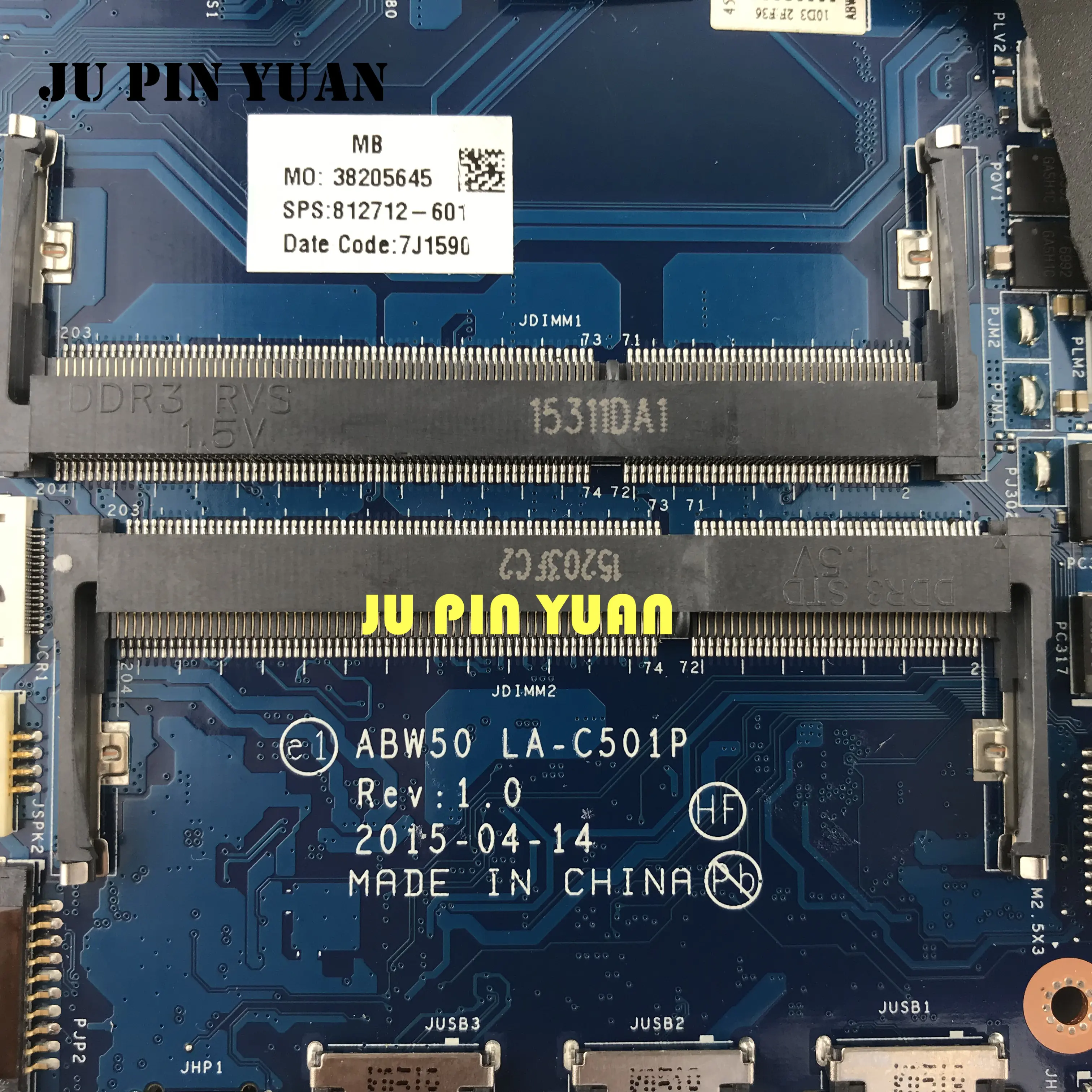 Online 812712-001 812712-601 812712-501 LA-C501P Für HP Envy 15-AE 15T-AE Serie Laptop Motherboard Mit I7-5500u CPU Test Ok