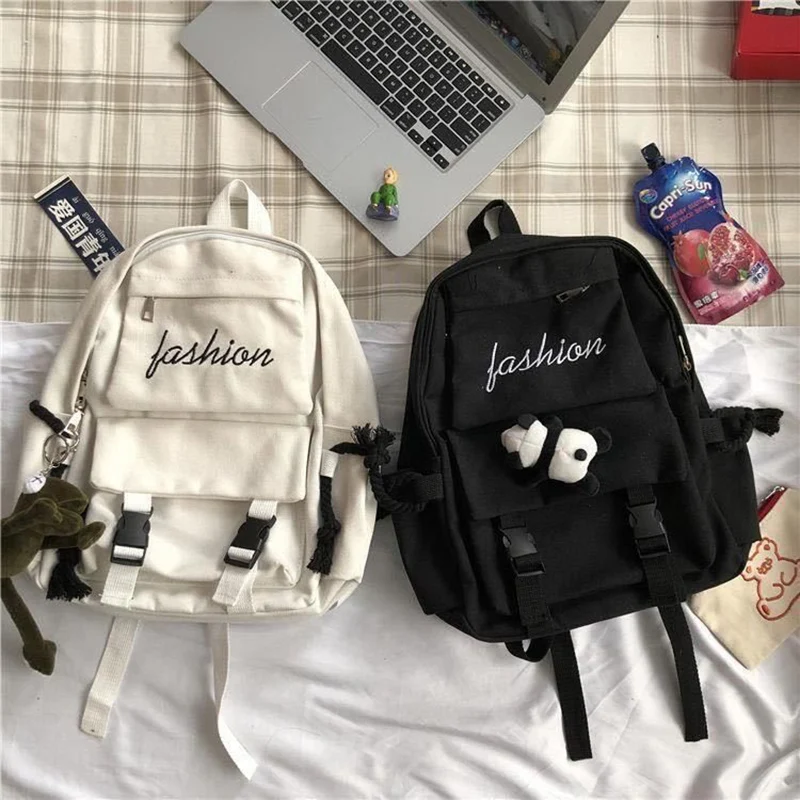 Японский черный рюкзак повседневные женские сумки на плечо женский школьная