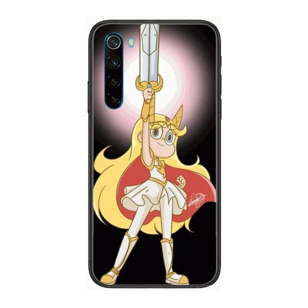 

She Ra And The Princesses Of Power cartoon Phone Case For XiaoMi Redmi Note 9S 8 7 6 5 A Pro T Y1 Anime Black Cover Silicone B
