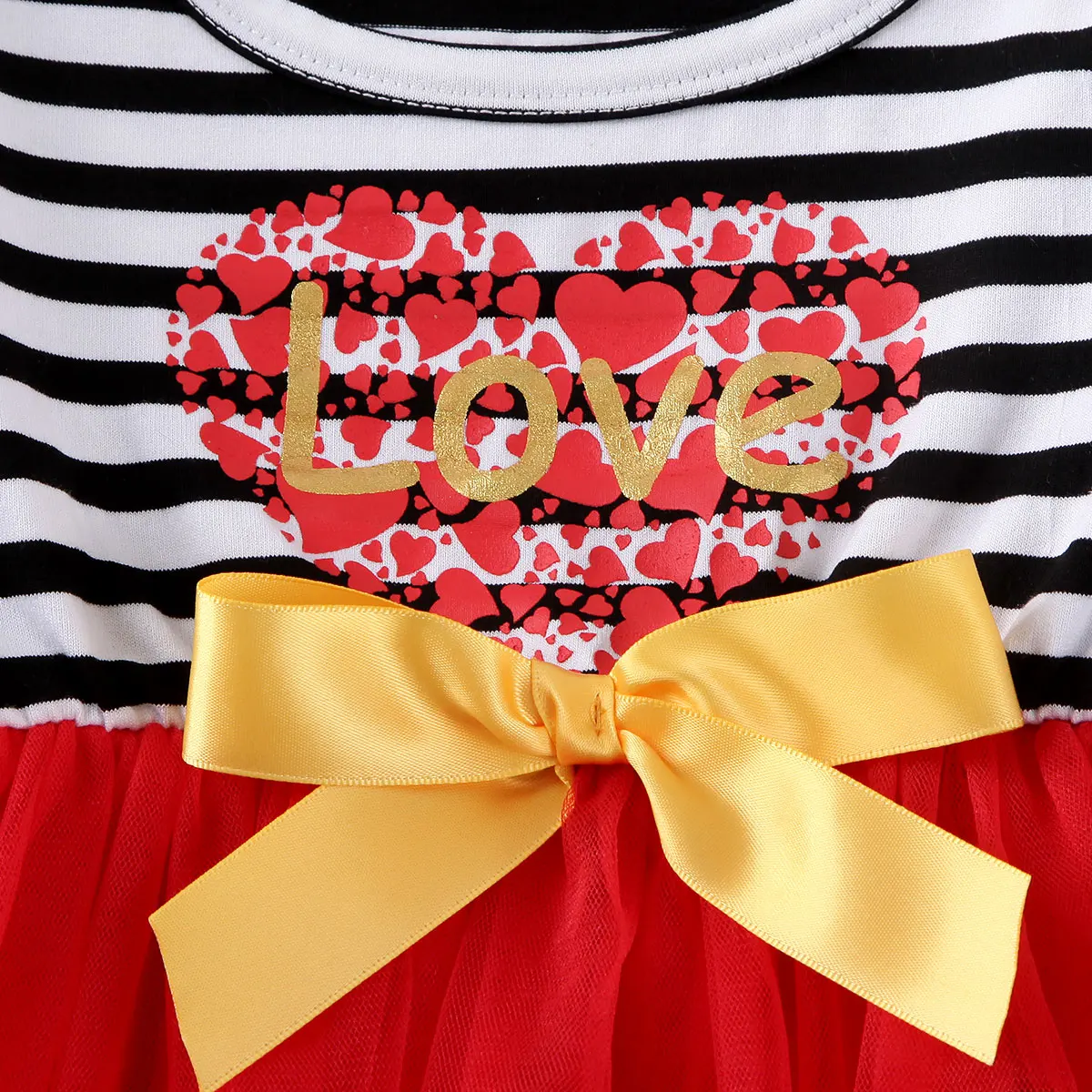 Новое нарядное детское платье с рюшами для девочек на День святого Валентина