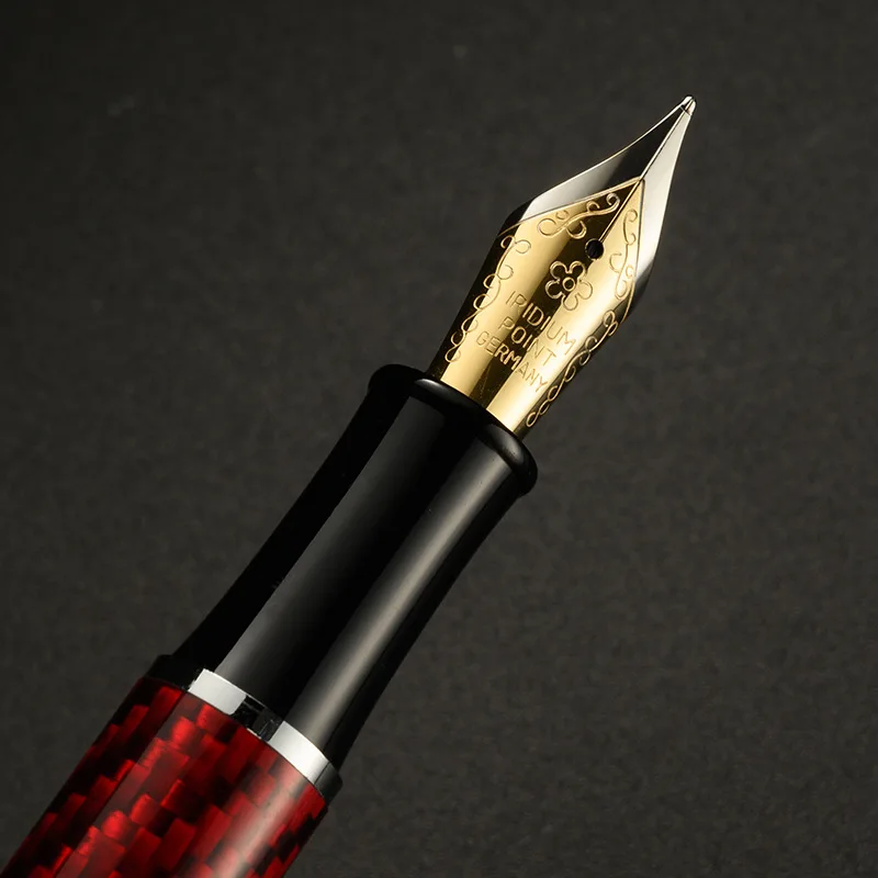 Ручка перьевая чернильная с имитацией углеродного волокна роскошный карандаш