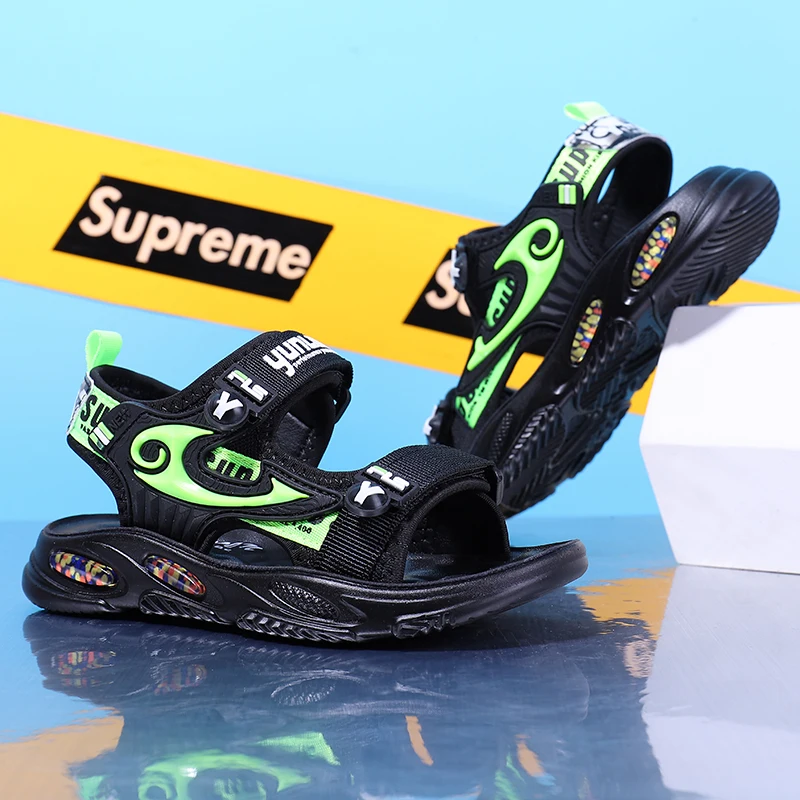

xwwdvv Kids Sandals Lightweight Non-slip Baby Boys Sandals Soft Bottom Casual Children's Shoes Outdoor Bech Kids Shoes