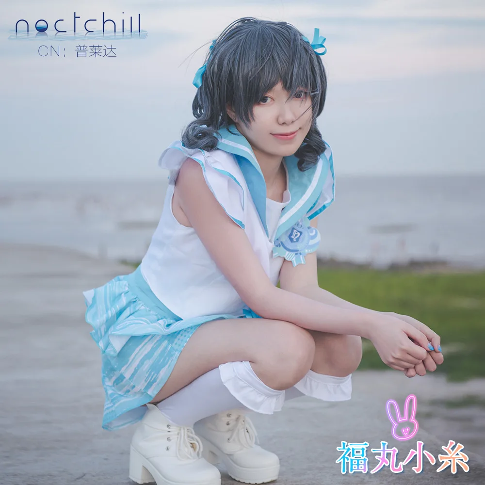 IDOLM @ STER фукуру които фосччи Косплей Костюм блестящие цвета аниме платья