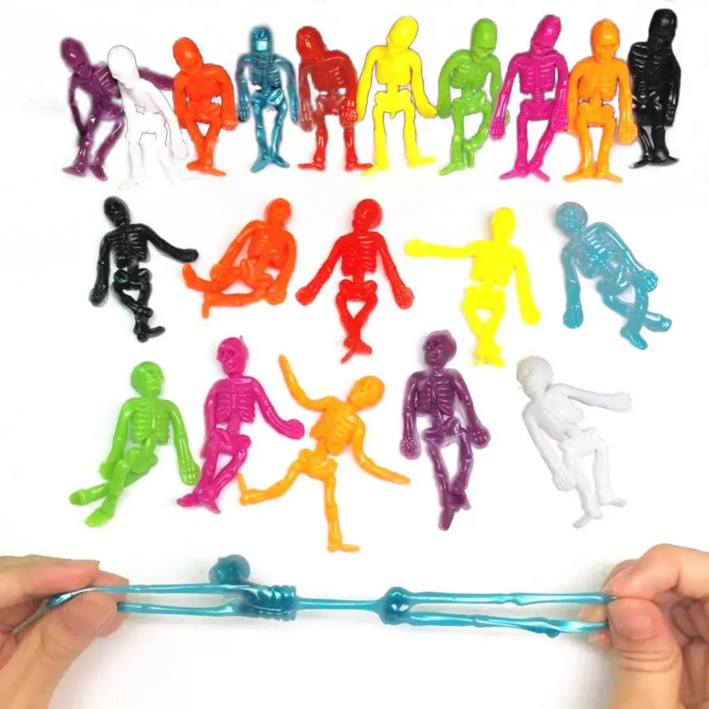 Скелеты на Хэллоуин мягкие Стрейчевые игрушки сувениры для вечеринок детей и