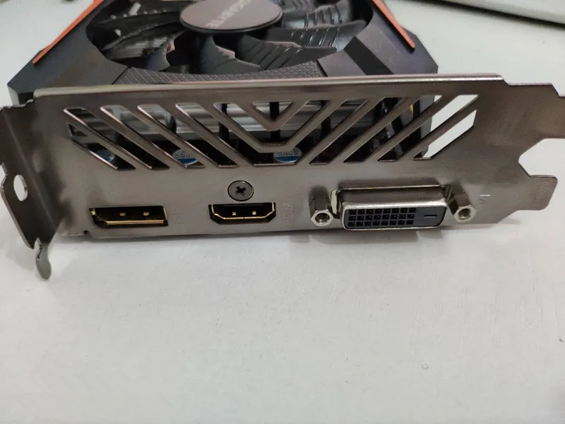 Видеокарта GIGABYTE NVIDIA GeForce GTX1050 2 ГБ DDR5 DP/DVI/HDMI PCI-Express | Компьютеры и офис