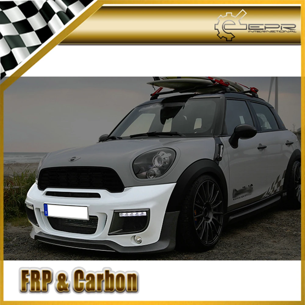 Для R60 Countryman DAG отделка переднего бампера из стекловолокна (включая круглый туман