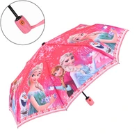 frozen portable foldable umbrella children kid girl boy baby princess parasol windproof rain umbrella easy opening folding