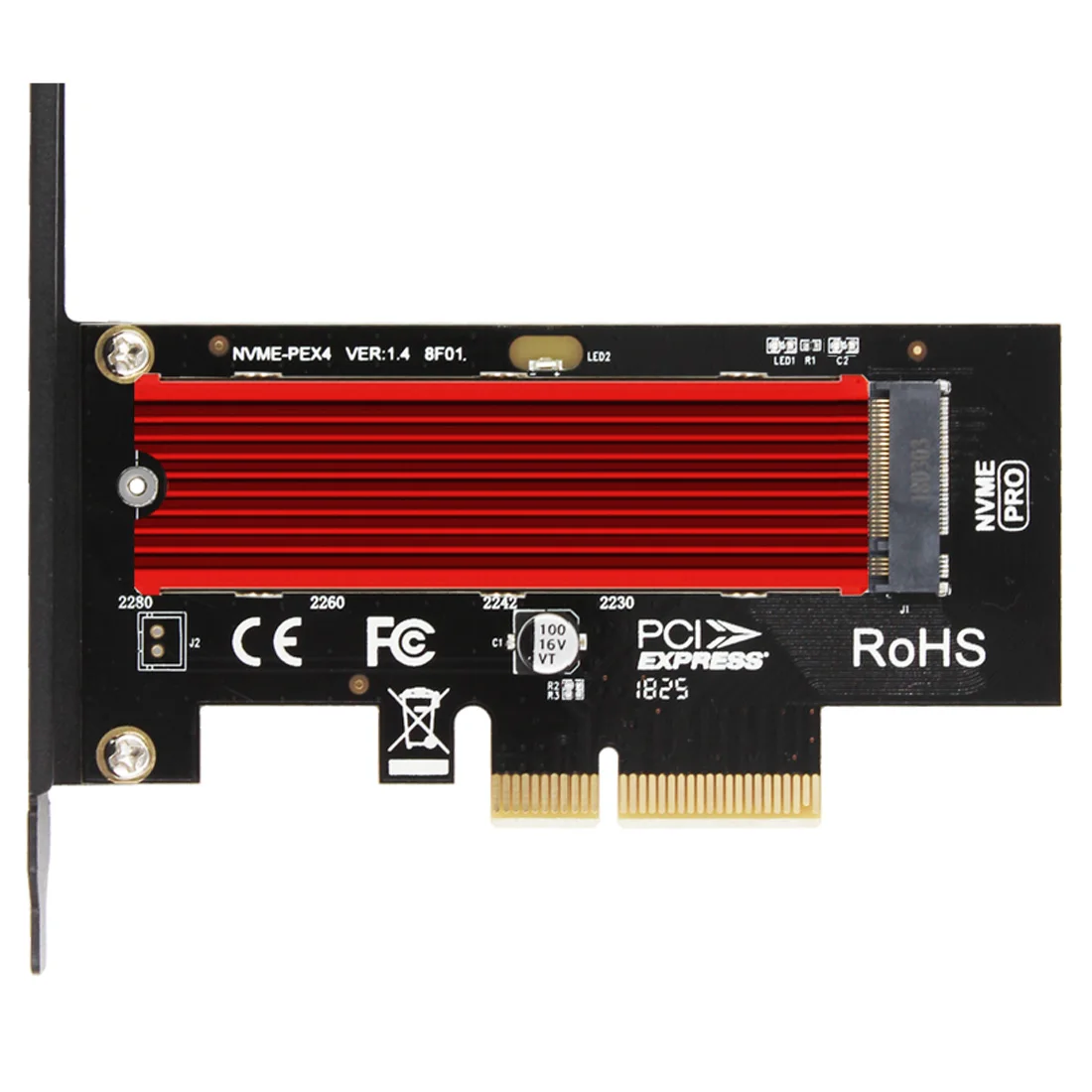JEYI SK4 Pro M.2 для NVMe SSD w радиатор PCIE X4 адаптер M ключ интерфейсная карта поддержка PCI