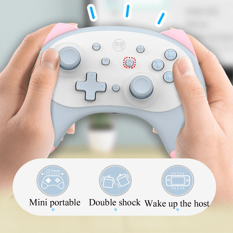 

Cat 4nd Wireless Controller for Nintend Switch /Switch Lite Gamepad Joystick Voice Wake Up 3.5mm Headphone Plug Gamepads