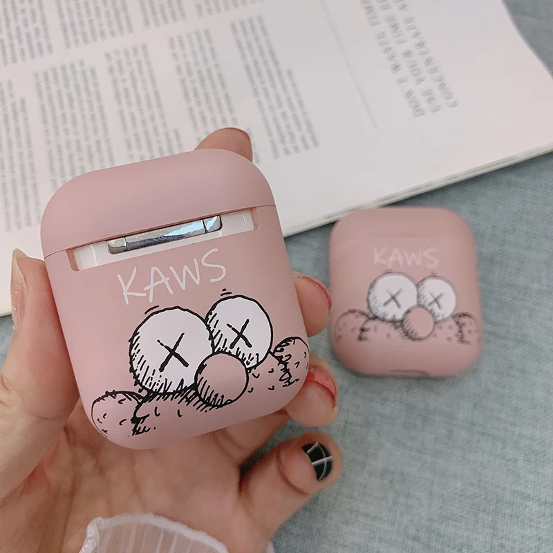 GOOYIYO-для Airpods 1 2 Чехол мультяшный наушник наушники зарядная коробка ТПУ мягкий