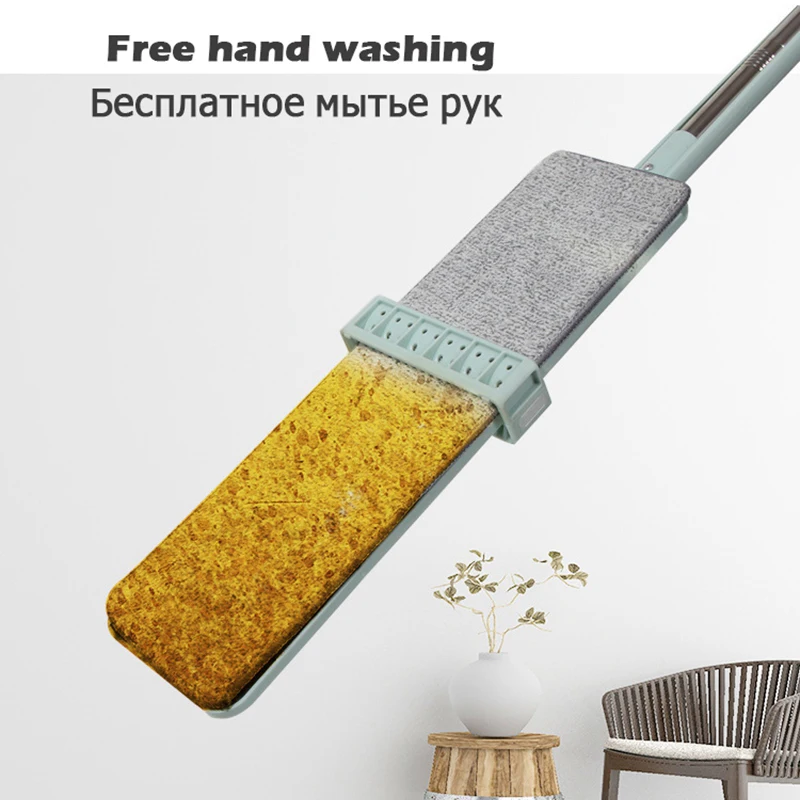 Швабра с отжимом для деревянного пола автоматическая вращающаяся на 360